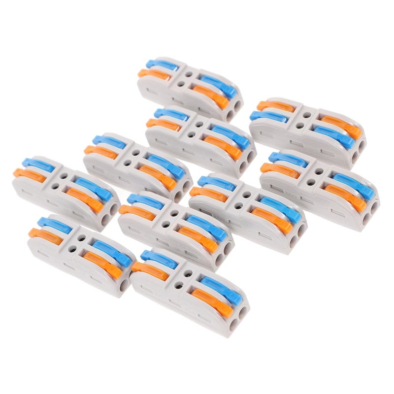 GLEAVI 10 Pack Reusable Quick Wire Connector Block for Automotive and Home Electrical Wiring - Image 1
